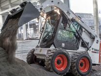 Аренда мини погрузчика Bobcat ковш, вилы, щетка