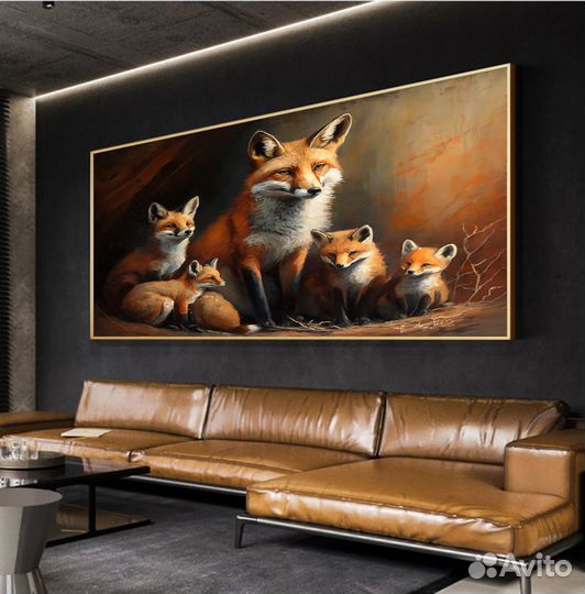 Современная картина маслом на холсте