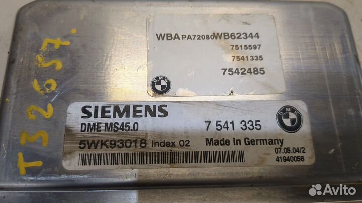 Блок управления двигателем BMW X3 E83, 2004