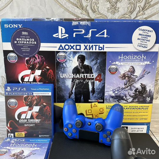 Sony PS4 Slim V2 / Игры / 2 Джойстика