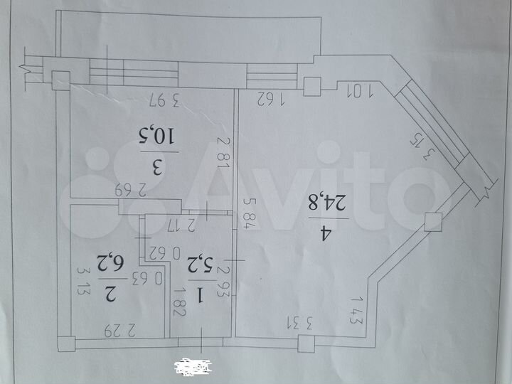 1-к. квартира, 46,7 м², 7/9 эт.