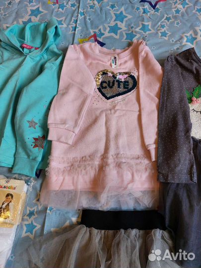 Вещи на девочку рост 110 пакетом