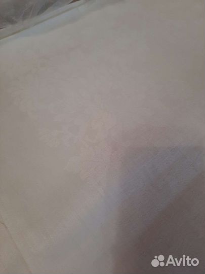 Скатёрочная ткань белая с рисунком