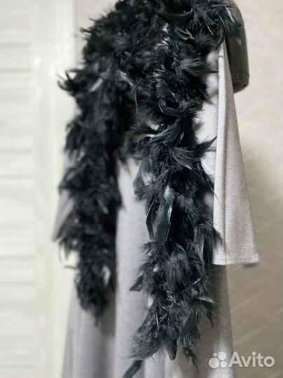 Боа из перьев индейки (клеенные)