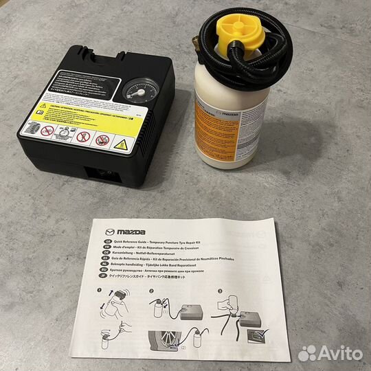 Японский компрессор Mazda + герметик для шин