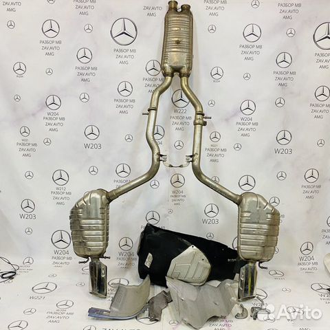 Двойной выхлоп глушитель C300 Mercedes W204