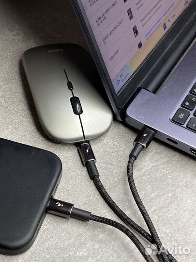 Кабель microusb+Type-C+Lightning 150см camltwj-01