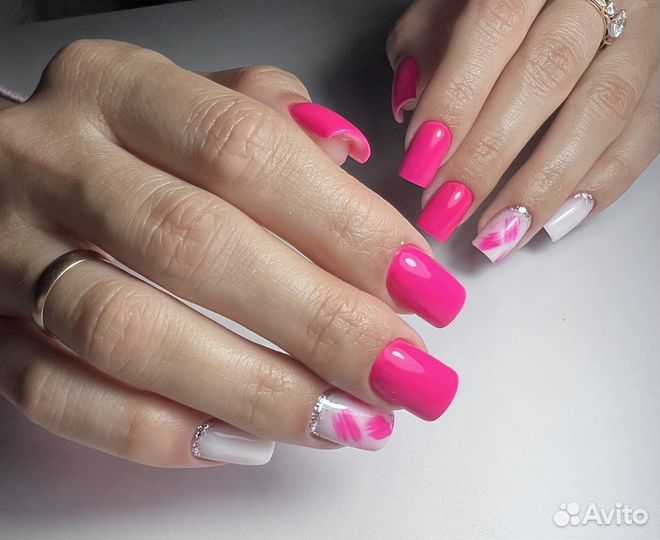 Гель лак. Маникюр.Покрытие гель-лаком.Наращивание