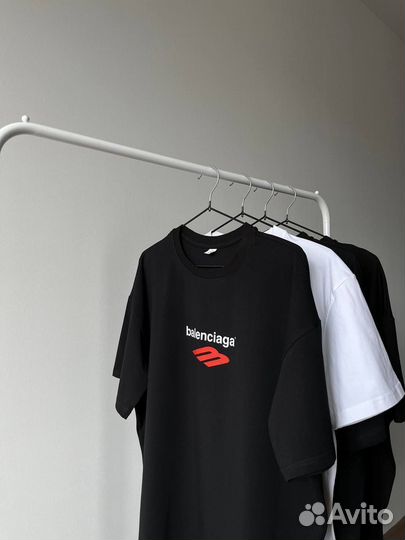 Хлопковая футболка balenciaga lux