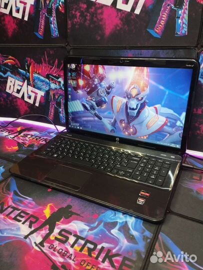 Игровой HP 17'3 A8 4GB видео 8GB озу SSD