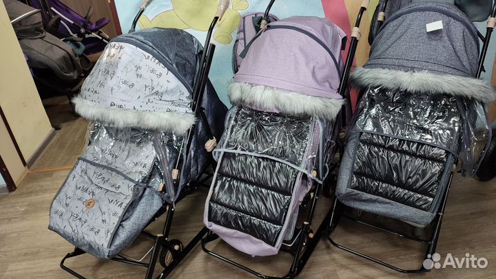 Санки коляска galaxy glory gloss