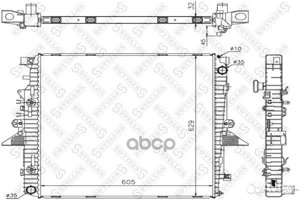 Радиаторы сист.охлажденияstellox 1026290SX Ste