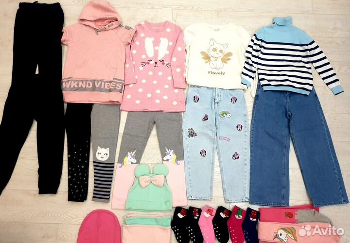 Детская одежда пакетом для девочки 116-122
