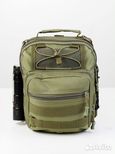 Сумка тактическая наплечная, 7,5л, Олива