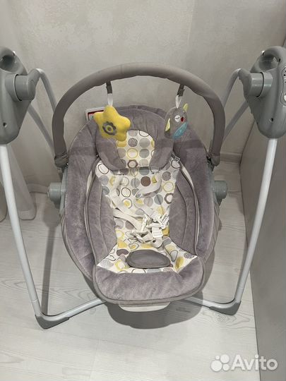 Детские электронные качели шезлонг