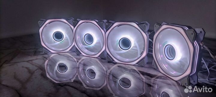 Вентиляторы для корпуса белые 120мм argb