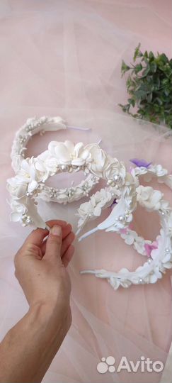Ободок для волос ручной работы