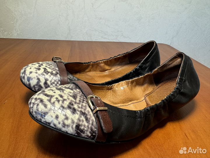 Балетки натуральная кожа 39