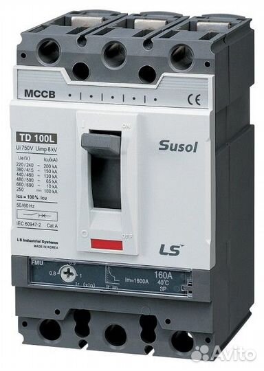 Выключатель автоматический LS Susol TD100N FTU 32А
