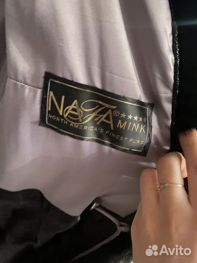 Шуба норковая 46 48 черная