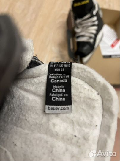 Хоккейные коньки bauer детские 28 размер