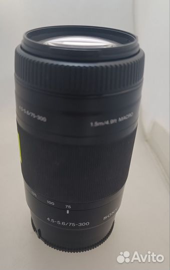 Объектив Sony 75-300mm F 4,5-5,6 A-mount б/у