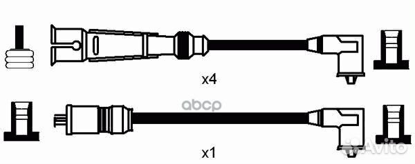 Комплект в/в проводов RC-VW1103 2573 NGK