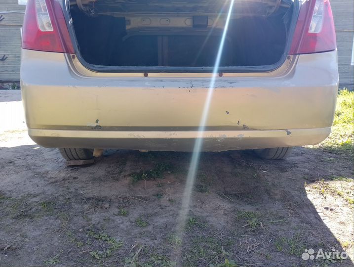 Задний бампер Шевроле lacetti седан