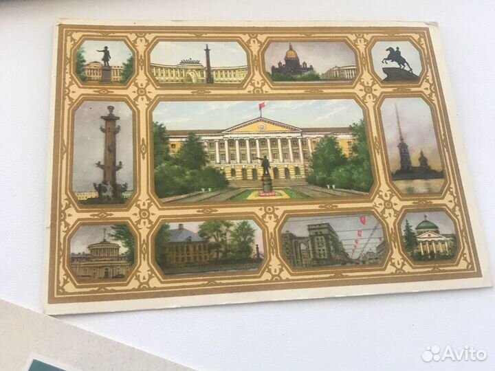 Открытки винтаж и современные с видами Питера