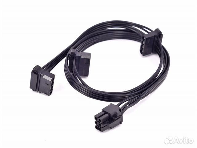 Кабель питания PCIe 6-pin на Molex
