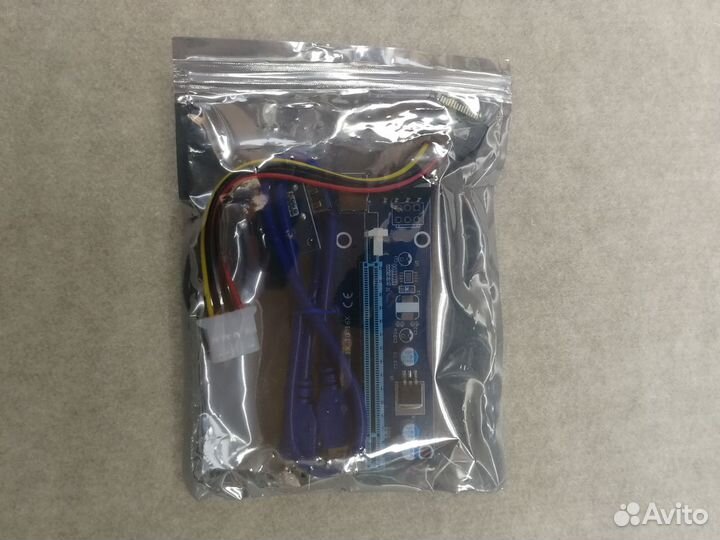 Райзер PCI-E V006 USB 3.0 Molex Новый