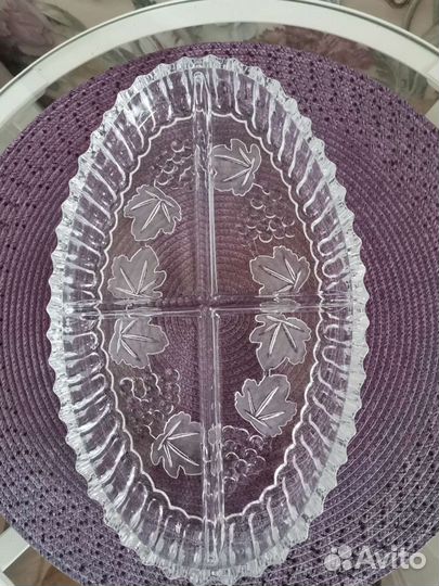 Хрустальная менажница