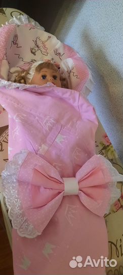 Продам летний конверт на выписку