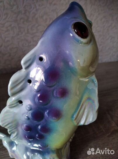 Светильник - ночник фарфоровая Рыбка перламутровая