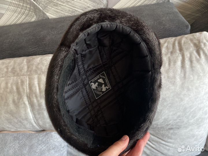 Меховая норковая мужская кепка