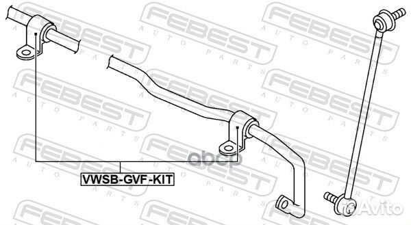 Vwsb-GVF-KIT к-кт втулок стабилизатора пер. 2ш