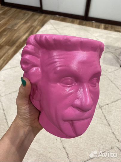 Кашпо горшок для цветов/декора Эйнштейн, керамика