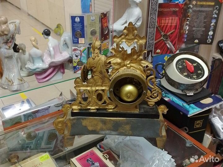 Каминные часы 19 век Франция