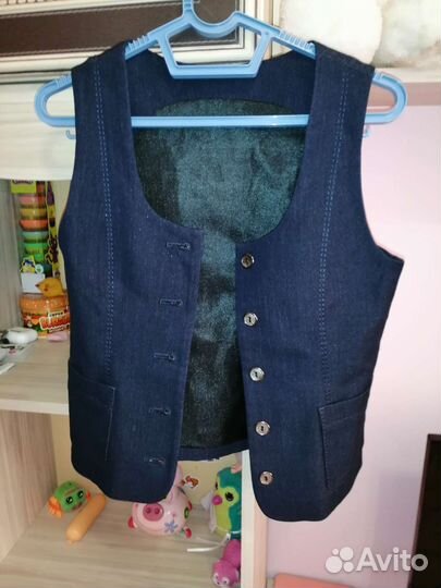 Жилетка для девочки школьная рост 134