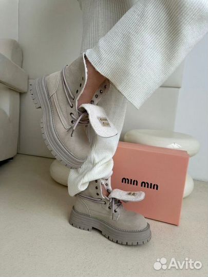 Ботинки зимние женские MIU MIU 36-41