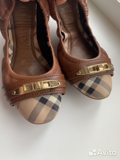 Burberry балетки 37 р женские