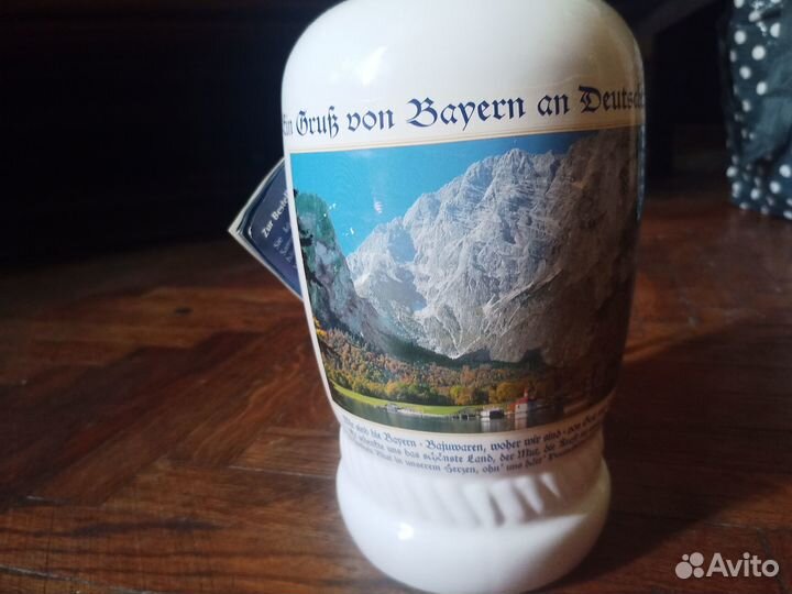 Пивная бутыль кружка керамическая Германия