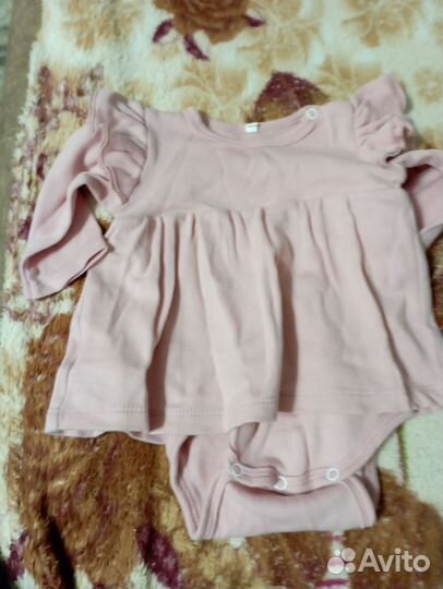 Платье боди для девочки 68р