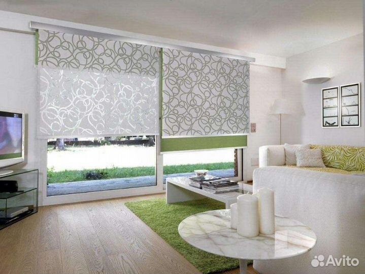 Рулонные шторы зебра