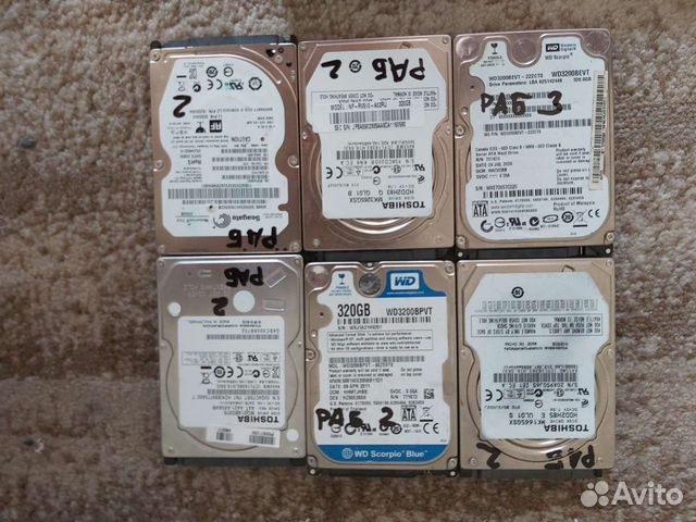 Жесткий диск 80, 120, 250, 320, 500, 1Tb