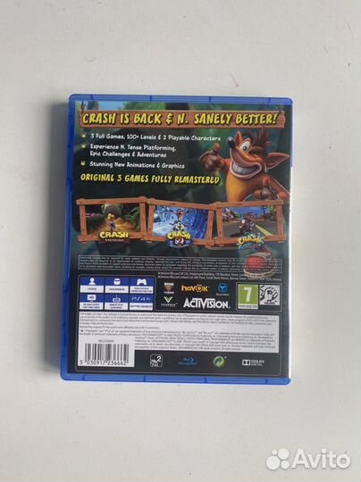 Crash bandicoot n sane trilogy ps4