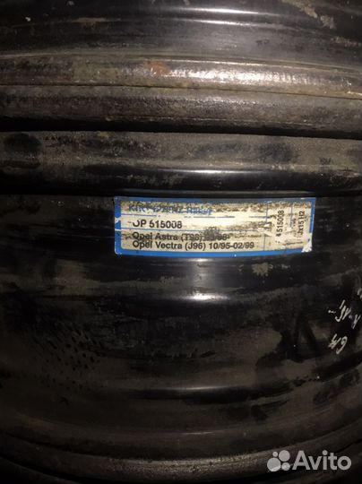 Диски r15 штамповки на Опель 4 шт