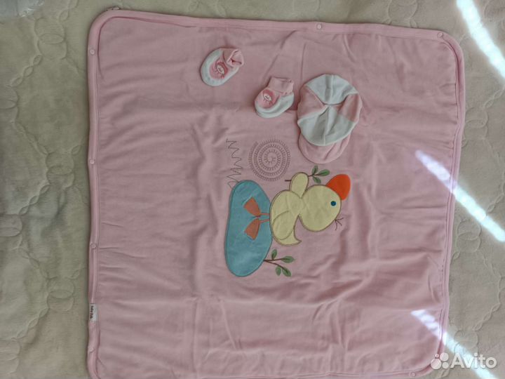 Плед конверт детский новый