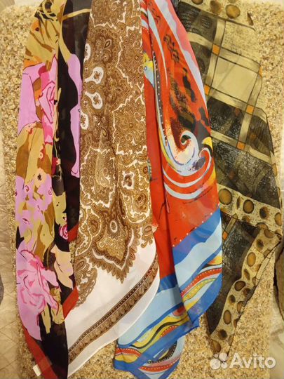 Платки головные и шейные