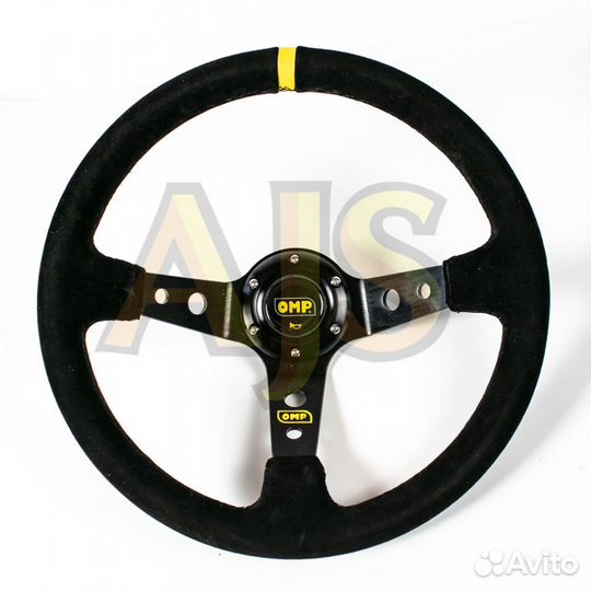 Руль OMP вынос замша